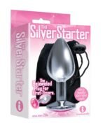 The 9's The Silver Starter Bejeweled Stainless Steel Anal Plug – Pink - Image 2