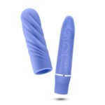 Luxe Nimbus Mini Vibrating Vibrator with Removable Sleeve – Periwinkle - Image 2