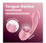 Satisfyer Tongue Genius Rechargeable Vibrating Tongue Vibrator – Pink - Image 3