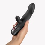 Bi Stronic Arc Rechargeable Dual-Stimulation Vibrator – Black - Image 6