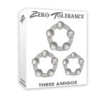 Three Amigos Clear Cock Ring Set – 3 Sizes - Image 3