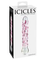 Icicles No. 7 Hand-Blown Glass Wand – Pink - Image 4