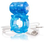 Charged Big O Rechargeable Vibrating Cock Ring – Blue - Image 4