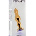 Rich R4 Gold Metal Plug - 4.8 Inch - Dark Purple Sapphire