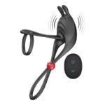 Nasstoys Cockpower Remote Control Vibrating Cock Ring and Ball Cinch – Black - Image 2