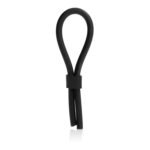Silicone Stud Lasso Cock Ring – Black - Image 4