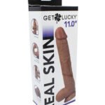 Real Skin 11 Dual Layer Dildo - Light Brown