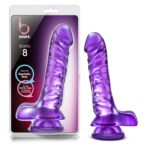 B Yours Basic 8 Phthalate-Free Dildo – Purple - Image 3