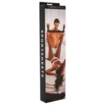 Bondage Bar with Neoprene and Velcro Cuffs – Black - Image 2
