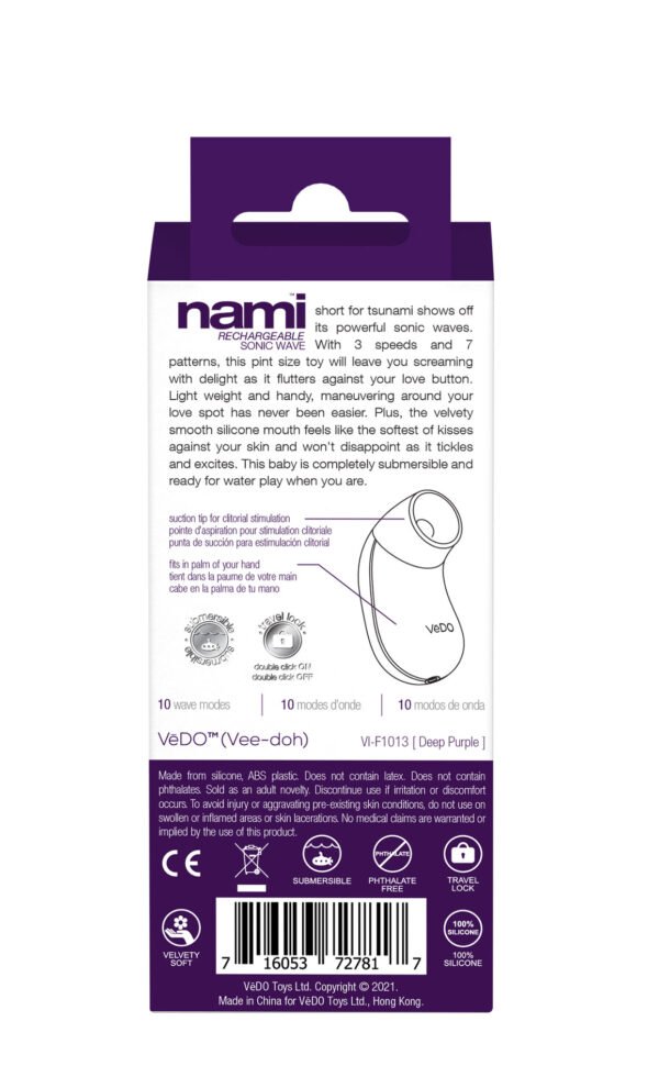 Nami Rechargeable Sonic Vibe - Deep Purple