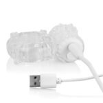 Charged Big O Rechargeable Vibrating Cock Ring – Clear - Image 5