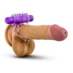 Play With Me - the Player - Vibrating Double Strap Ring - Purple - Image 5