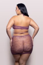 Focus on Me Cut-Out Halter Dress - Queen - Purple Wisteria - Image 3