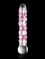 Icicles No. 7 Hand-Blown Glass Wand – Pink