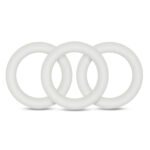Performance - Vs2 Pure Premium Silicone Cockrings - Small - White - Image 2