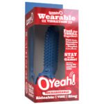 O Yeah Rechargeable Silicone Vibrating Cock Ring – Blue - Image 5