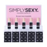 Simply Sexy Pheromone Perfume Oil Acrylic Display With Testers 36pcs