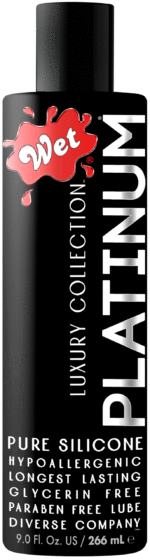 Wet Platinum Luxury Silicone Lubricant - 9 Fl. Oz.