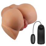 Emilia Realistic Vagina and Ass Vibrator - Tan - Image 2