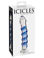 Icicles No. 5 Borosilicate Glass Wand – Blue - Image 4