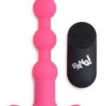 Bang - Vibrating Silicone Anal Beads and Remote Control - Pink