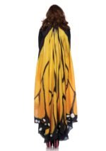 Festival Butterfly Wing Halter Cape - Orange/ - One Size - Black - Image 2