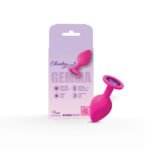 Gemma Purple Gem Pink Silicone Anal Plug – Medium - Image 4