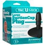 Vac-U-Lock Large Black Suction Cup Plug