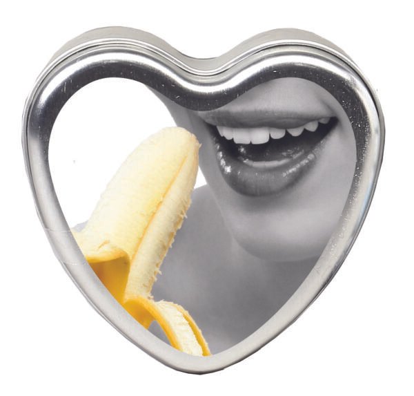Edible Heart Candle - Banana - 4 Oz.