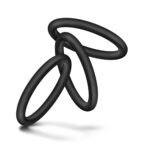 Performance - Vs3 Pure Premium Silicone Cockrings - Large - Black - Image 4