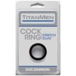 Titanmen Cock Ring - Black - Image 2
