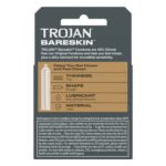 Trojan Sensitivity Bareskin Lubricated Condoms - 3 Pack - Image 2