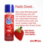 Skins Strawberry Water Based Lubricant 4.4oz - Image 3