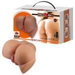 Emilia Realistic Vagina and Ass Vibrator - Tan