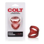 Colt Snug Tugger Dual-Ring Cock Ring – Red - Image 2