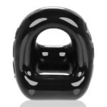 360 2- Way Cockring and Ballsling - Black - Image 2