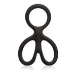 Silicone Ball Spreader Cock Ring – Black - Image 5
