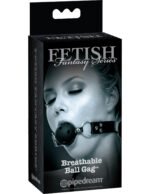 Fetish Fantasy Series Limited Edition Breathable Ball Gag – Black - Image 2