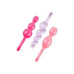 Satisfyer Booty Call 3-Piece Anal Plug Set – Medical-Grade Silicone – Multi-Colored - Image 2