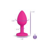 Gemma Purple Gem Pink Silicone Plug - Small - Image 11