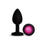 Gemma Pink Gem Black Silicone Anal Plug – Large - Image 10