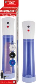 Commander Electric Pump – Blue with 3 Interchangeable Sleeves