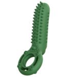 O Yeah Rechargeable Silicone Vibrating Cock Ring – Green - Image 2