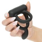 Closer Intimate Rechargeable Vibrating Cock Ring Caress – Black - Image 6