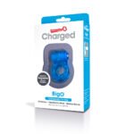 Charged Big O Rechargeable Vibrating Cock Ring – Blue - Image 3