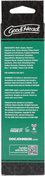 Good Head Oral Delight Gel 4 Oz - Green Apple - Image 2