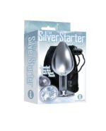 The 9's the Silver Starter Bejeweled Stainless Steel Plug - Diamond - Image 2