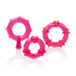 Magic C-Rings Trio Cock Ring Set – Red - Image 6