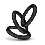 Performance - Vs2 Pure Premium Silicone Cockrings - Small - Black - Image 3