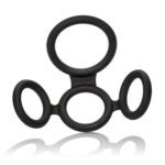 Big Man's Spreader Four-Ring Cock Ring – Black - Image 5